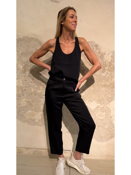 Pantalone Marrakech Bis in cady Nero