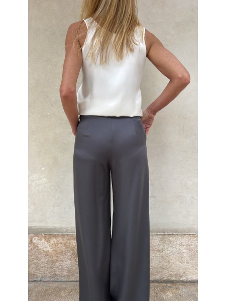 Pantalone Mary in cady Asfalto