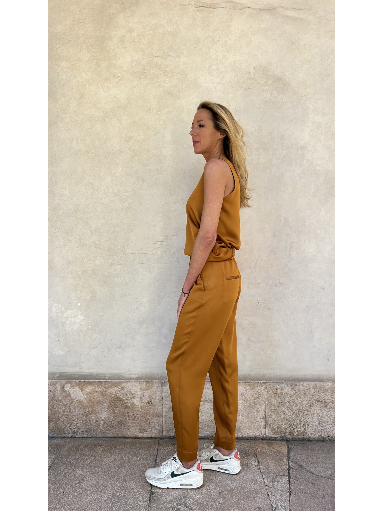 Pantalone Boyfriend Giallo Indiano