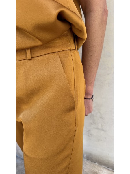 Pantalone Boyfriend Giallo Indiano