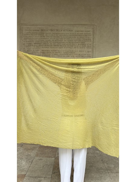 Stola In Puro Cashmere Chartreuse