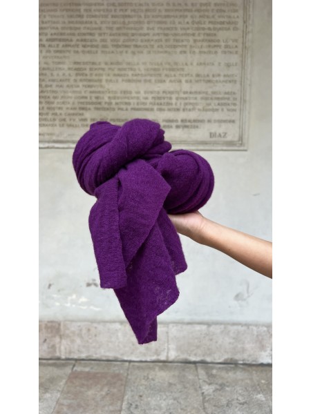 Stola In Puro Cashmere Uva