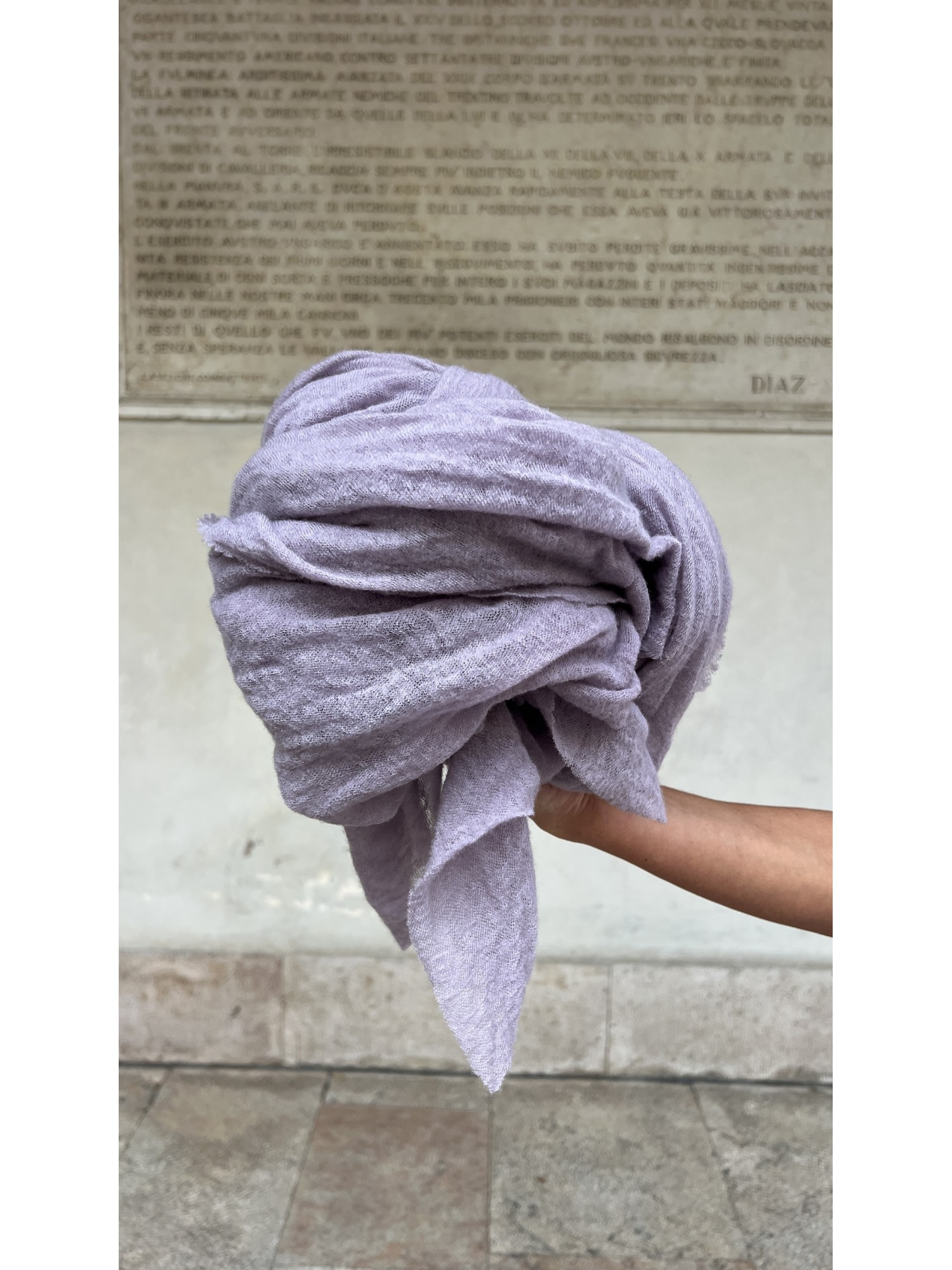 Stola in puro cashmere Malva
