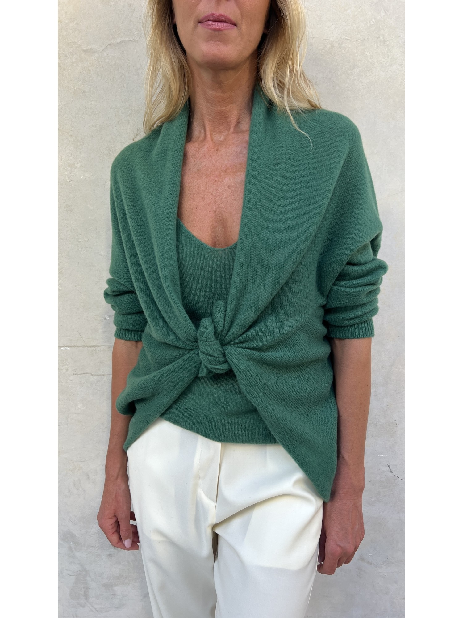Cardigan Nuvola Cipresso