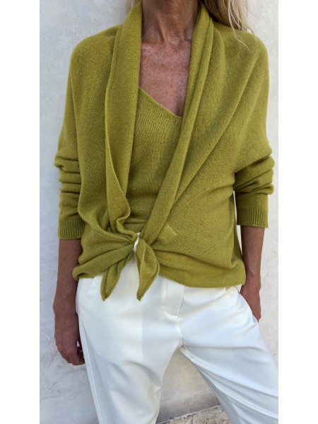 Cardigan Nuvola Azo Green