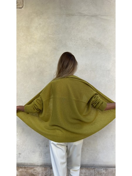 Cardigan Nuvola Azo Green