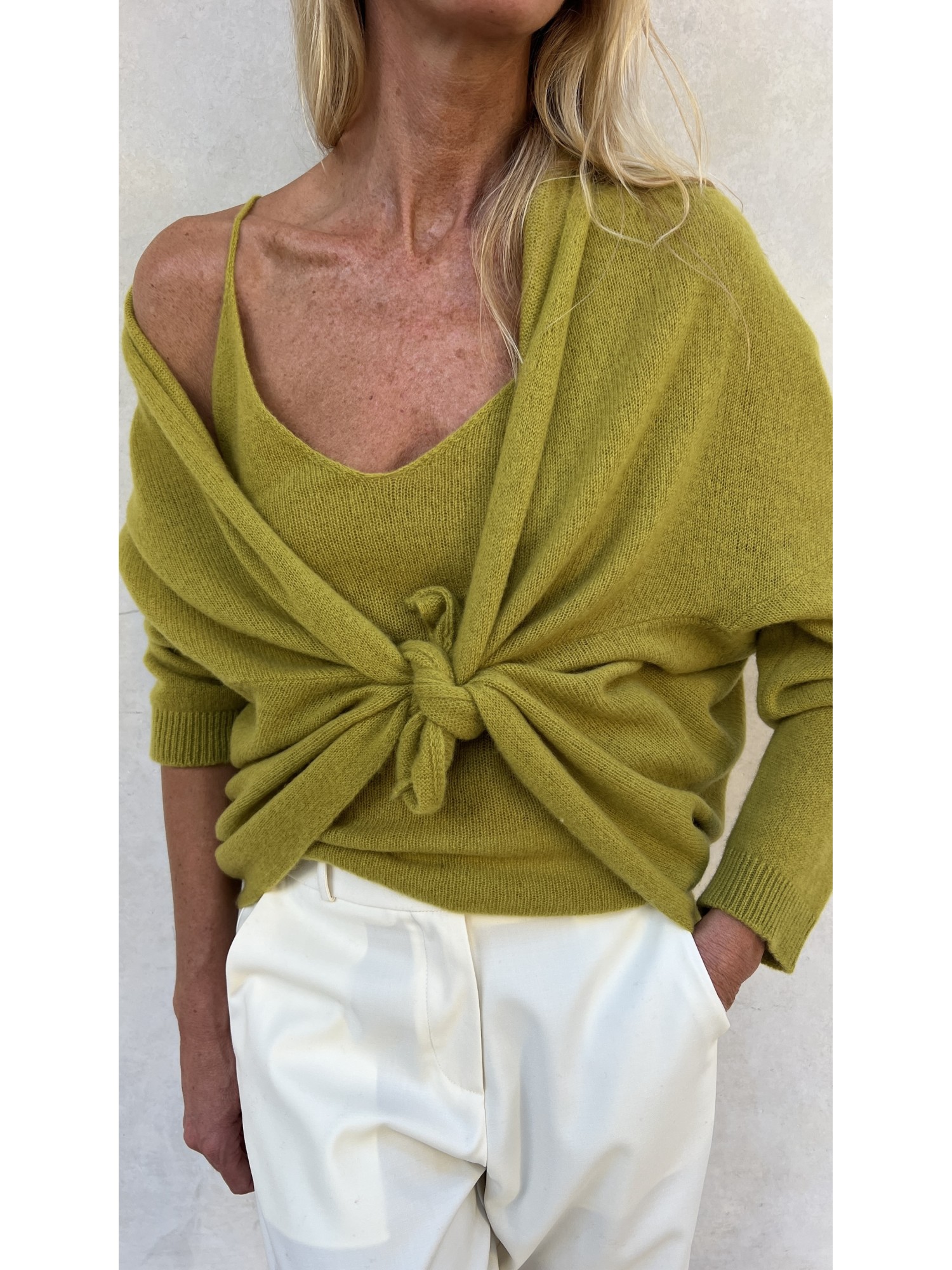 Cardigan Nuvola Azo Green