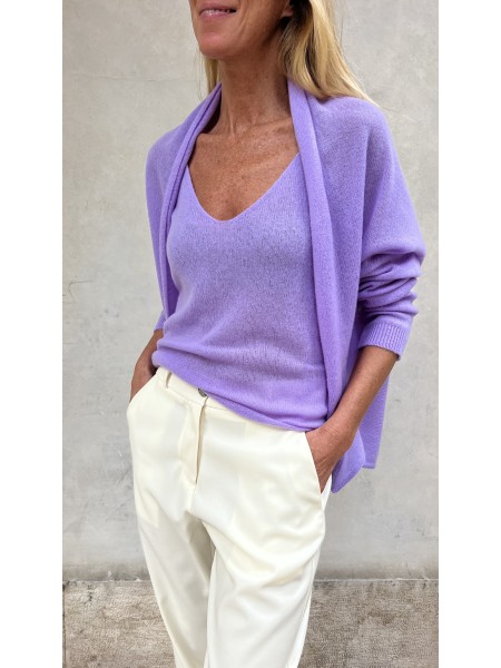 Cardigan Nuvola Lilla