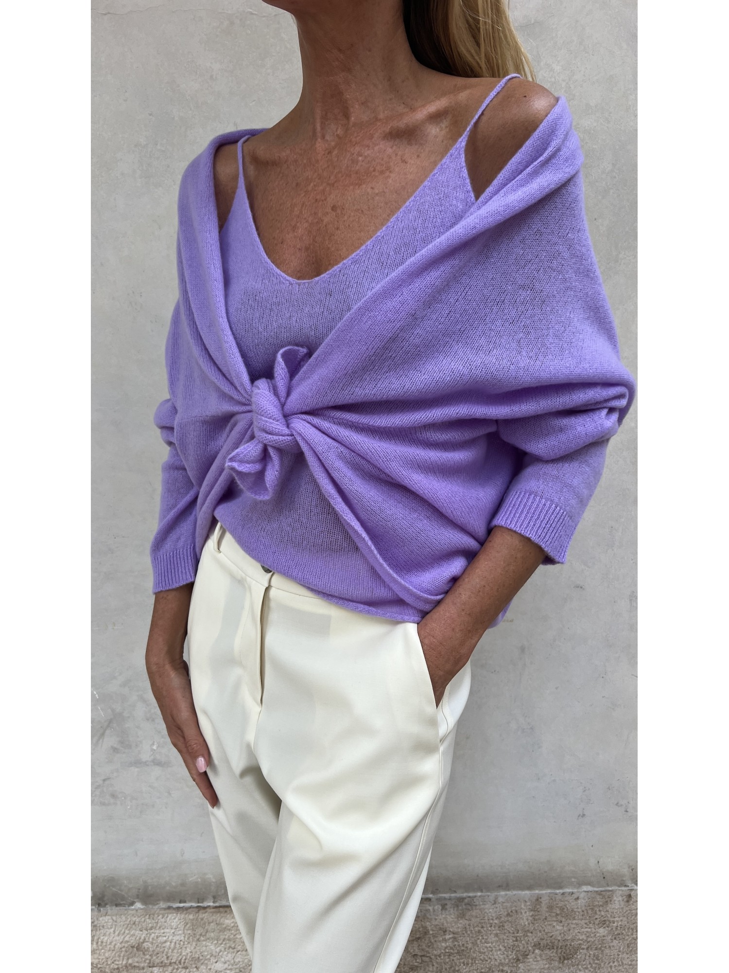 Cardigan Nuvola Lilla