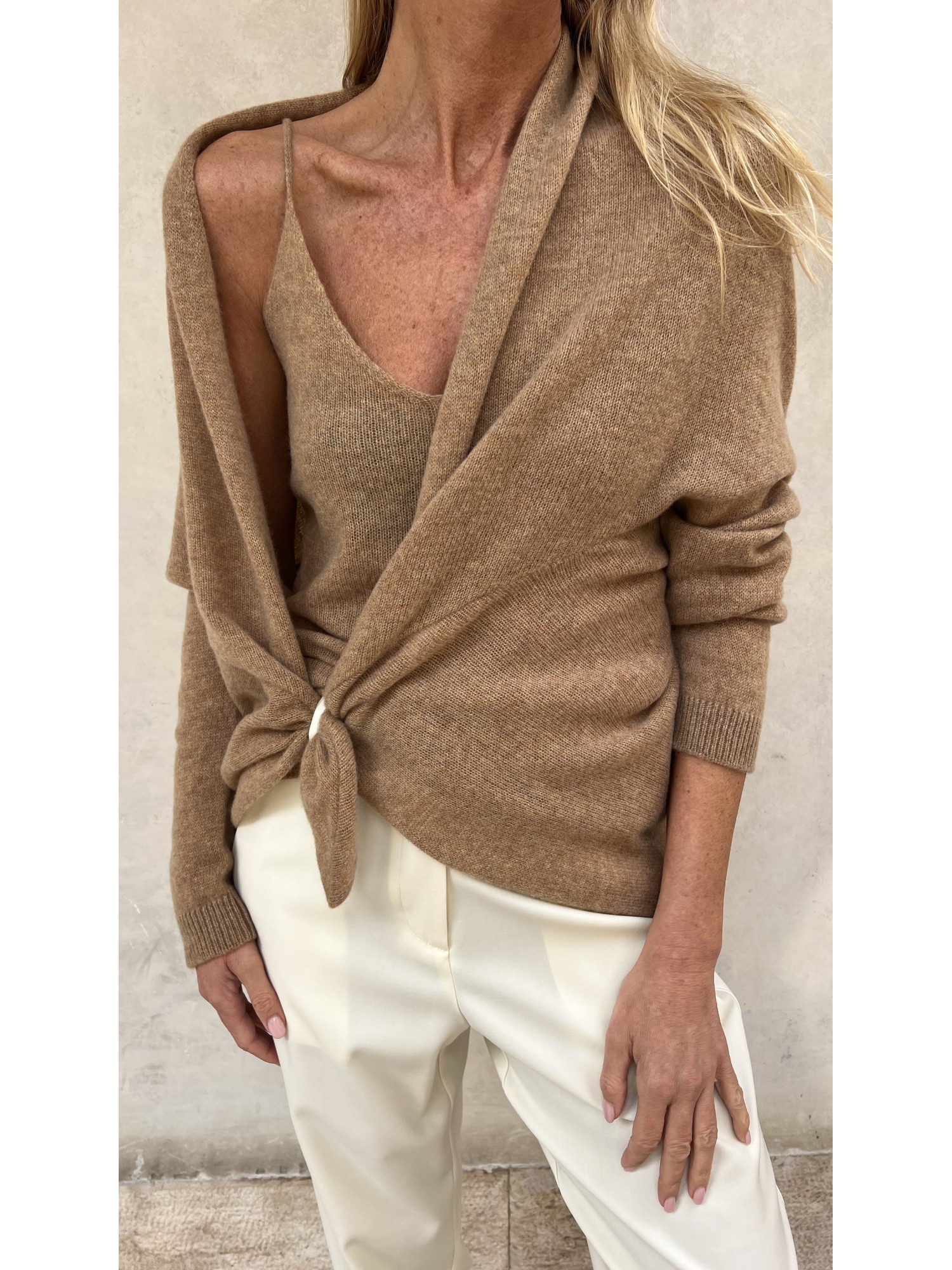 Cardigan Nuvola Cammello 2