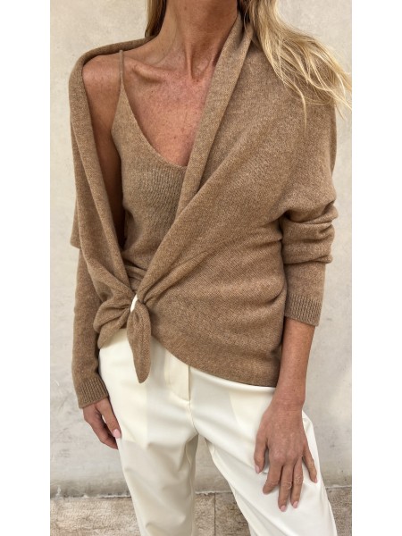 Cardigan Nuvola Cammello