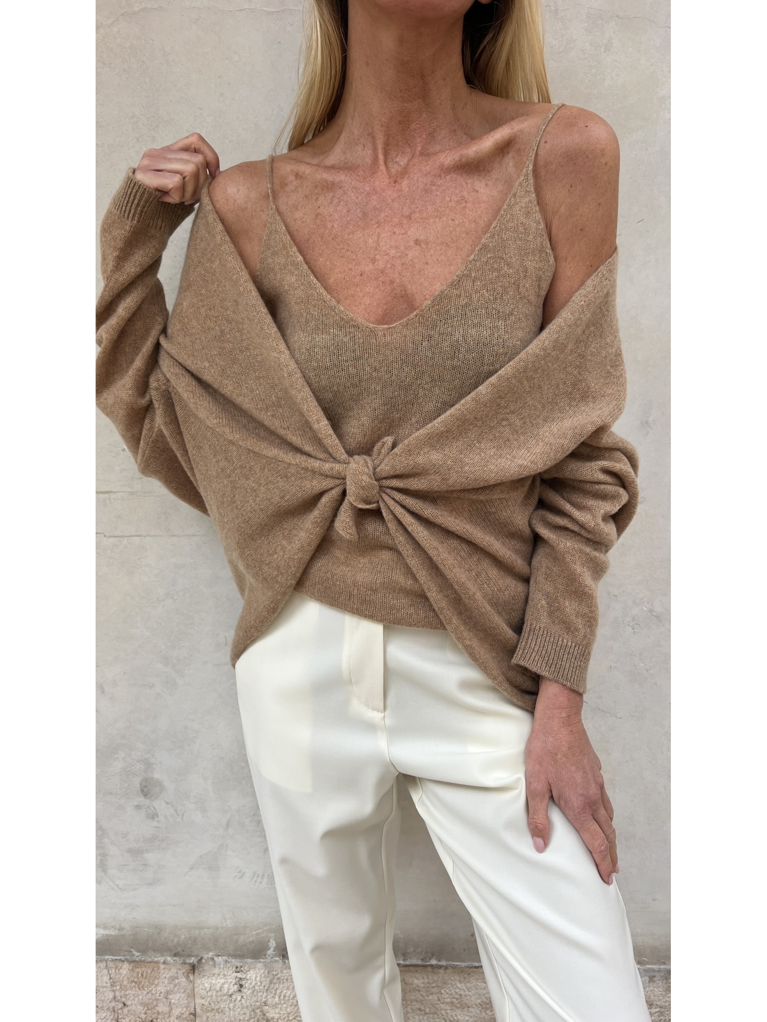 Cardigan Nuvola Cammello