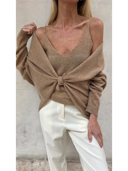 Cardigan Nuvola Cammello