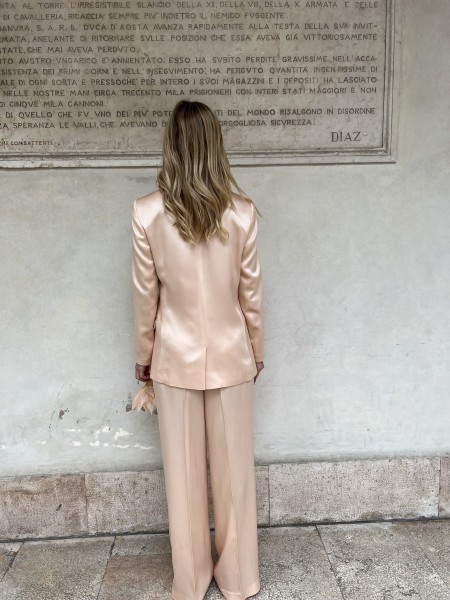 Pantalone BV in cady Cipria