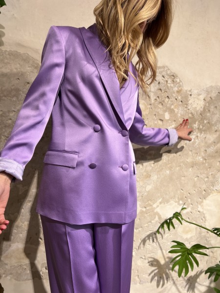 Giacca Rebecca in cady Glicine